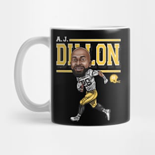 A.J. Dillon Green Bay Cartoon Mug